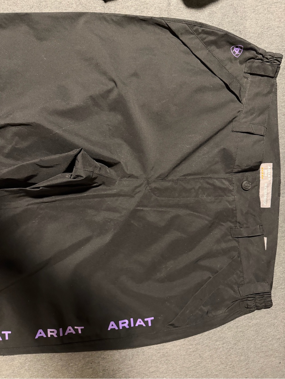 Ariat Black Waterproof work pants.